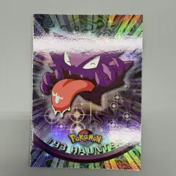 Pokemon Topps TV Animation Series 2 Haunter Rainbow Foil Blue Logo Card 93 - Image 1