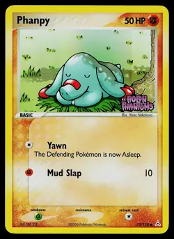 Pokemon Card - Phanpy Holon Phantoms Stamped 75/110 Reverse Holo - Image 1