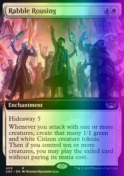 MTG Magic the Gathering Rabble Rousing (409/547) Streets of New Capenna LP FOIL - Image 1