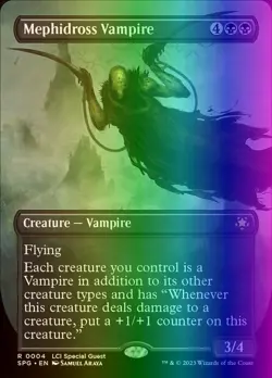 MTG Magic the Gathering Mephidross Vampire (4/34) Special Guests LP FOIL - Image 1