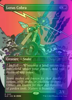 MTG Magic the Gathering Lotus Cobra (1223/1455) Secret Lair Drop Series NM FOIL - Image 1