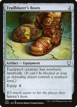 MTG Trailblazer's Boots (144/208) Phyrexia All Will Be One Commander NM - Image 1