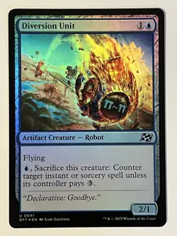 Diversion Unit Aetherdrift Foil MTG NM - Image 1