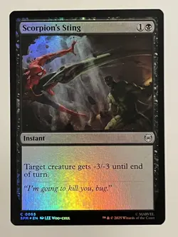 Scorpion's Sting Marvel's Spider-Man Foil MTG NM - Image 1