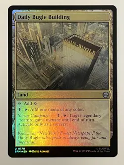 Daily Bugle Building Marvel's Spider-Man Foil MTG NM - Image 1