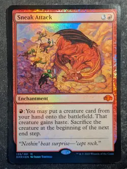 Sneak Attack - Foil - Dominaria Remastered (MTG) - Image 1