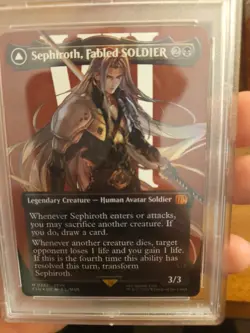 Sephiroth, Fabled SOLDIER (0382) (Borderless) Final Fantasy Foil PSA 10 GEM MtG - Image 4