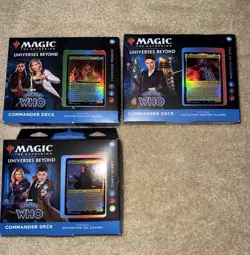 Magic The Gathering - (3) Doctor Who Commander Decks - NEW - Image 1