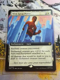 With Great Power... - Extended Art - SPM - MTG - EN - NM - 0248 - Image 2