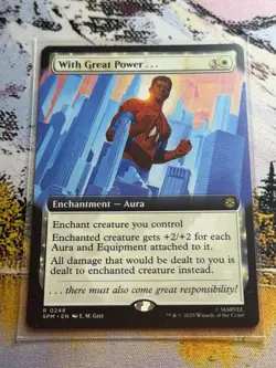 With Great Power... - Extended Art - SPM - MTG - EN - NM - 0248 - Image 5