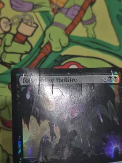 HEAVY DAMAGE FOIL Torment of Hailfire Hour of Devastation WATER DAMAGED - Image 3