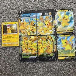 Pokemon Card Pikachu Lot Including V Union Cards - Image 1