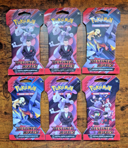 Pokemon Destined Rivals Sleeved Booster Pack LOT of 6 Sealed Packs S&V 167154_11 - Image 1