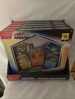 Pokemon Prismatic Evolutions Poster Collection Sealed Display Case Lot Of 5 - Image 1