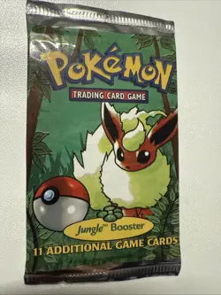 Pokemon 1999 Jungle Booster Pack Flareon Vintage Sealed - Image 1