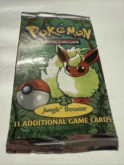Pokemon 1999 Jungle Booster Pack Flareon Vintage Sealed - Image 3