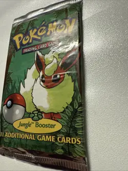 Pokemon 1999 Jungle Booster Pack Flareon Vintage Sealed - Image 4