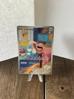 Pokemon TCG Lickitung Scarlet & Violet Temporal Forces 180/162 Illustration Rare - Image 1