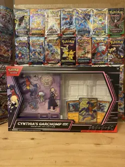 Pokemon TCG Cynthia's Garchomp EX Premium Collection OPEN BOX - Image 1