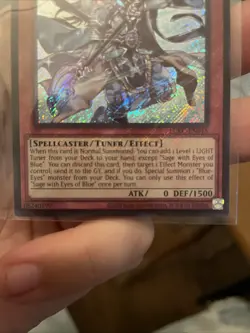 Sage With Eyes Of Blue LCKC-EN015 Unlimited Secret Rare NM +Bonus FREE SHIPPING! - Image 3