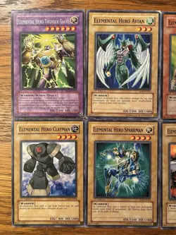 Yu-Gi-Oh TCG Elemental Heros Rampart, Sparkman, Clayman, Thunder, Avian, Etc LOT - Image 3