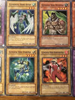 Yu-Gi-Oh TCG Elemental Heros Rampart, Sparkman, Clayman, Thunder, Avian, Etc LOT - Image 4