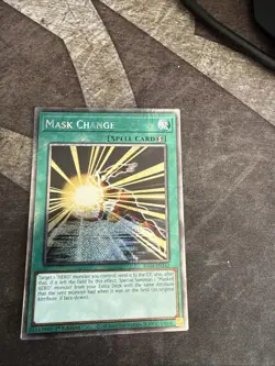 Yugioh Mask Change RA04-EN142 Platinum Secret Rare 1st Ed NM - Image 1