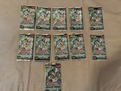YuGiOh! Legendary Duelists: Synchro Storm Factory Sealed Booster Pack Lot Of 11 - Image 1