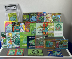 Pokemon Lot of 22 Cards And Stickers All Bulbasaur #1 Bulbasaur Only Pokemon Lot - Image 1