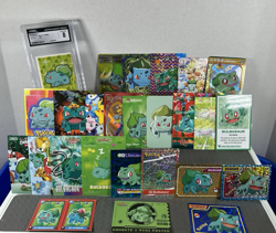 Pokemon Lot of 22 Cards And Stickers All Bulbasaur #1 Bulbasaur Only Pokemon Lot - Image 2