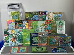 Pokemon Lot of 22 Cards And Stickers All Bulbasaur #1 Bulbasaur Only Pokemon Lot - Image 3