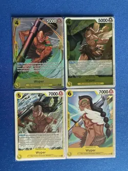 Wyper One Piece TCG 4-card lot OP08 Alt Art/Rare+OP06/OP12 Uncommon - PWE - Image 1