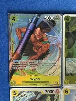Wyper One Piece TCG 4-card lot OP08 Alt Art/Rare+OP06/OP12 Uncommon - PWE - Image 3