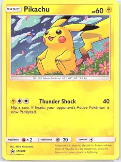 Pikachu SM206 Holo SM Promos - Pokemon Card - NM - Image 1