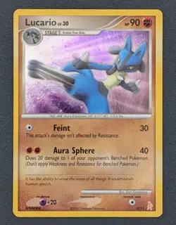 Pokemon Lucario Training Kit Diamond & Pearl 3/11 Holo Rare 2007 TCG Card - Image 1