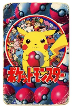 1998 Vintage Gengar/Haunter 8 of Diamonds Pokemon Televi-kun Poker Playing Card - Image 3