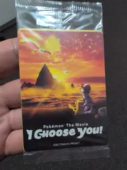 2017 Pokemon Movie "I Choose You" Ash's Pikachu Card Promo Pack Factory Sealed - Image 1