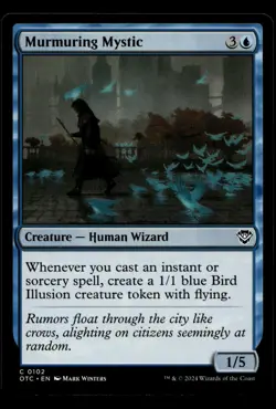 Murmuring Mystic 102 - MTG Outlaws Thunder Junction Rare Card M/NM - Image 1