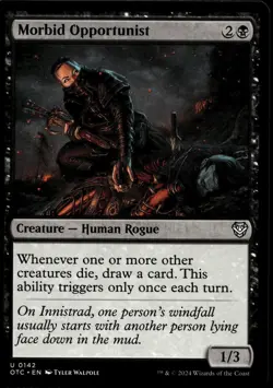 Morbid Opportunist #142 - MTG Thunder Junction 2024 M/NM Collectible Card - Image 1