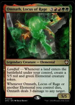 Omnath Locus of Rage 236 Magic Gathering Thunder Junction M/NM Card - Image 1