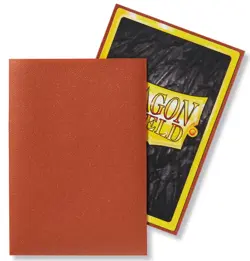 60 Dragon Shield Japanese Size Copper Matte Card Sleeves Deck Protector yugioh - Image 4