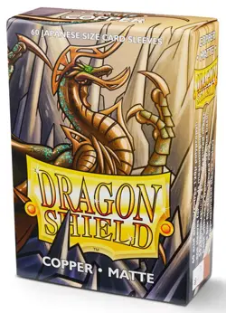 60 Dragon Shield Japanese Size Copper Matte Card Sleeves Deck Protector yugioh - Image 5
