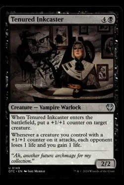 MTG Tenured Inkcaster Outlaws Thunder Junction 149 M/NM Collectible Card 2024 - Image 1