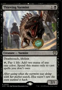 MTG 2024 Thieving Varmint #23 Outlaws Thunder Junction Mint Collectible Card - Image 1