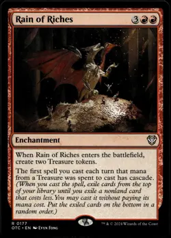 MTG Rain of Riches 177 - Outlaws Thunder Junction Rare Card M/NM - Image 1