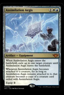 MTG Assimilation Aegis 192 Outlaws Thunder Junction M/NM Card - Image 1