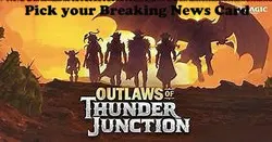 MTG 2024 Outlaws Thunder Junction Breaking News Card - NM English - Image 1