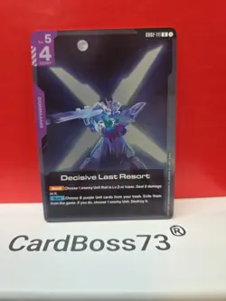 Decisive Last Resort Gundam Card Game Dual Impact- Rare . GD02-111 - Image 1