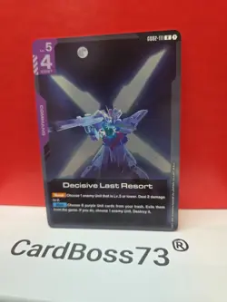Decisive Last Resort Gundam Card Game Dual Impact- Rare . GD02-111 - Image 3