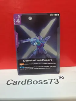 Decisive Last Resort Gundam Card Game Dual Impact- Rare . GD02-111 - Image 4